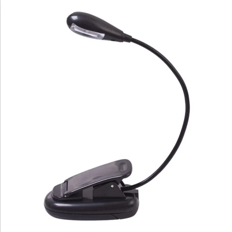Free shipping Unique Mini Clip On Flexible Bright LED Light Book