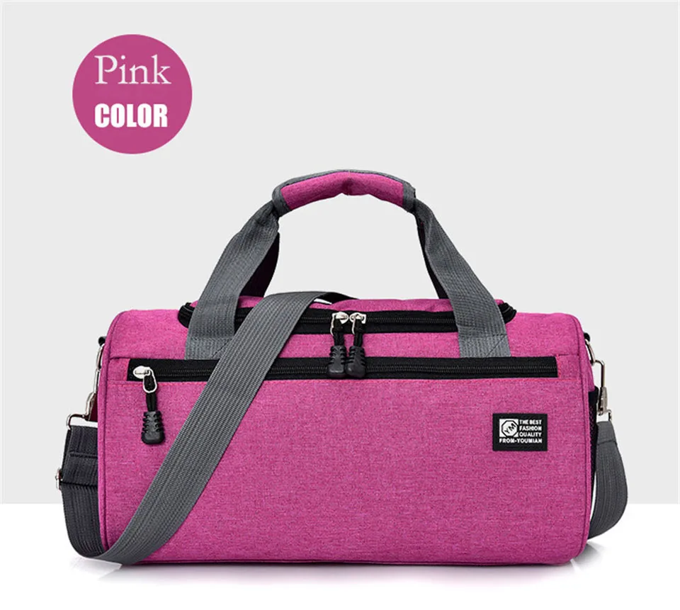 Bolsa de viagem fitness unissex, sacola de