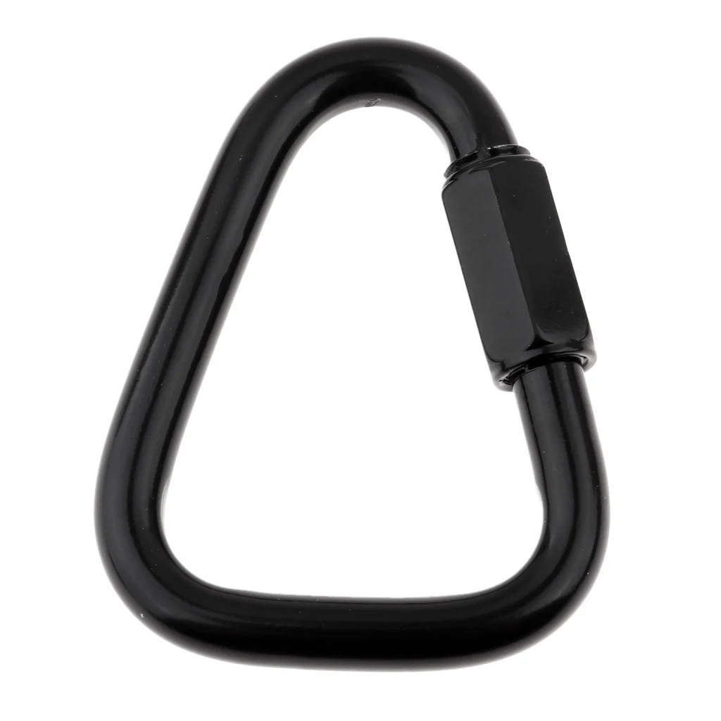 Screw Lock Carabiners Keychain Clip for Hammock Camping Backpack Dog Leash Carabiner Locking Keychain Climbing Accessories