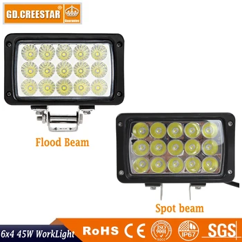 

45Watts 6inch LED work light headlight Oblong LED 12V 24V for SUV ATV 4x4 off road Truck tractor farm vehicle x1PC