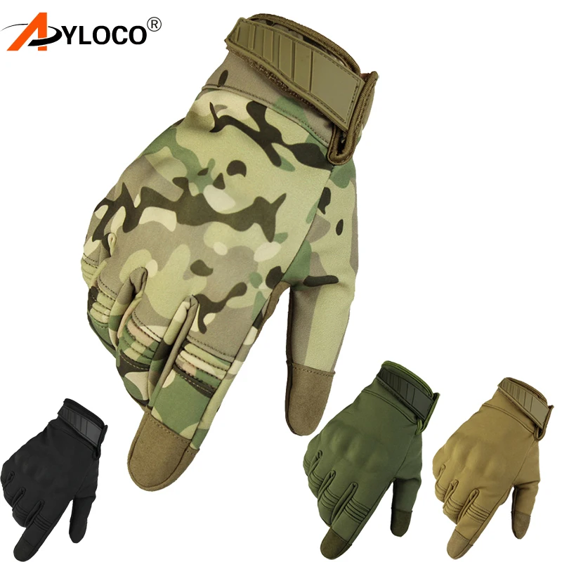 New Camouflage Tactical Touch Gloves Army waterproof Paintball Shooting