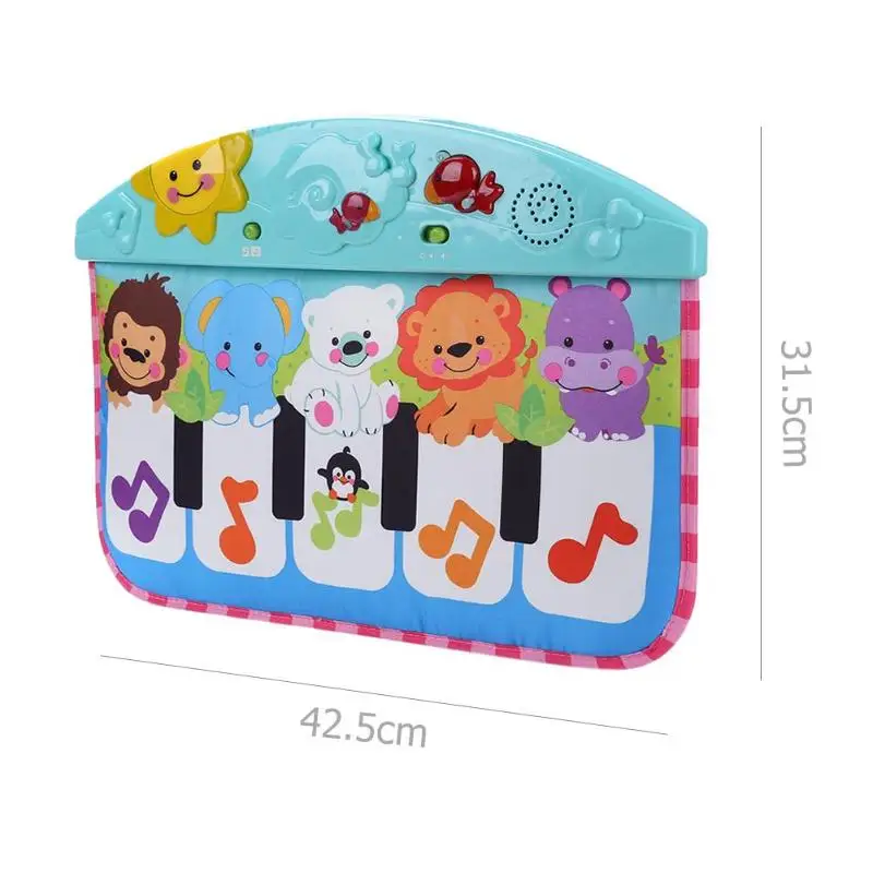 Детская музыкальная игрушка многофункциональная педаль фортепиано ползающее одеяло Фитнес-рамка новорожденный пазл музыкальная игра ковер детские погремушки пианино