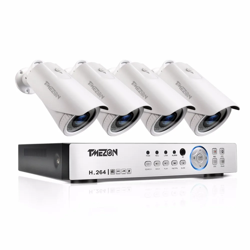 Tmezon AHD 4CH DVR 4 шт. 2.0MP 1080P камера 2 8 12 мм зум объектив CCTV система видеонаблюдения