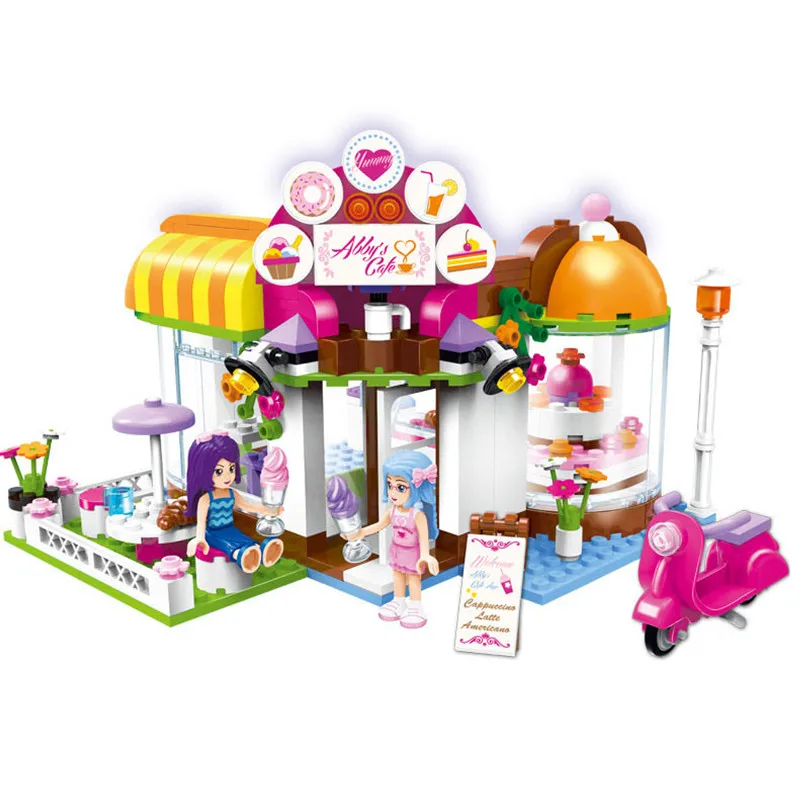 

277pcs Legoings Abby Coffee Cabin DIY Model Building Blocks Toys Girl Birthday Christmas Gifts
