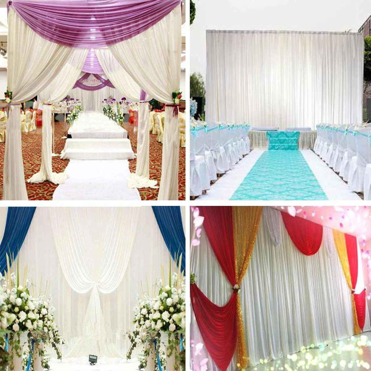 Wedding Supplies 3mx3m 6m Wedding Party Backdrop Curtain Drapes