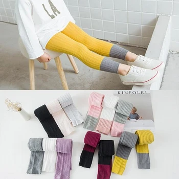 

2018 New Girls Knee High Socks for Baby Boys Cotton Lovely patchwork Over Knee Socks for Princess Girls Long High Sock