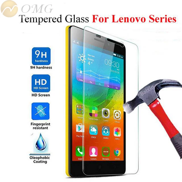 Защитное закаленное стекло OMG 9H для Lenovo A6000 A7000 K3 Note Vibe P1 A536 A1000 A2010 S850 P70 P780 |