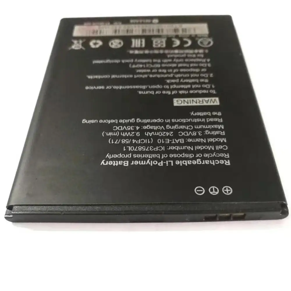 Сменный аккумулятор для телефона Acer Z530 LTE T02 Z530S BATE10 (1ICP4/58/71) 2400 мАч аккумуляторы