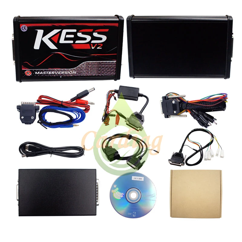 Бесплатная доставка KESS V5.017 ЕС красный V2.47 интернет V2 5 017 OBD2 менеджер Тюнинг