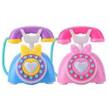 

Simulation Plastic Telephone Toy Children Educational Gift Kids Electric Music Phone Pretend Play Sound Learning Musical Toys