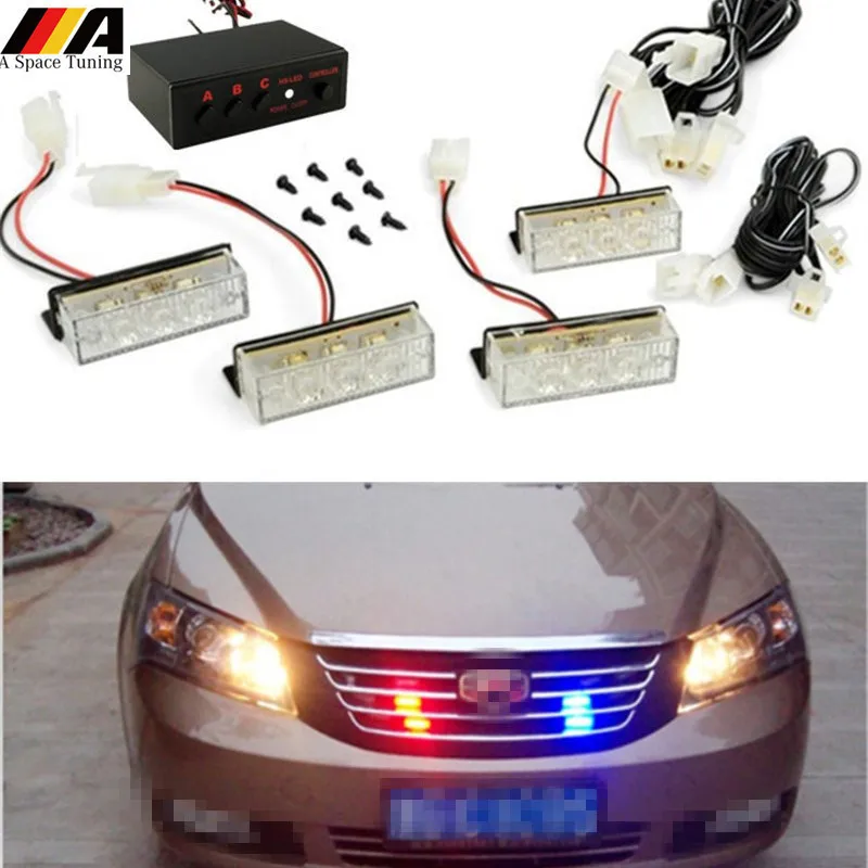 

Car Styling Accessories LED Strobe Flash Warning Light Driving Running Lamp For Toyota Corolla VW BMW Audi Buick Chevy GMC Ford