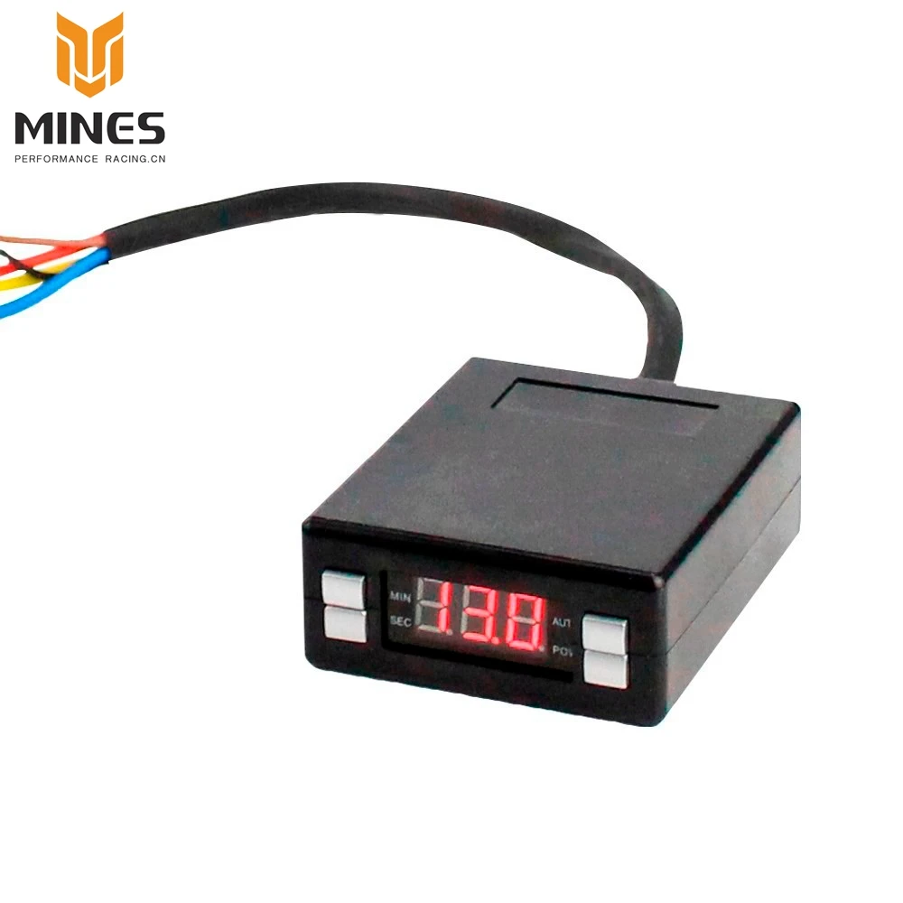 

CNSPEED Turbo Timer Universal 12V mini box style Car Turbo Timer Black/silver Color ,red Led ,Digital Display MS100806