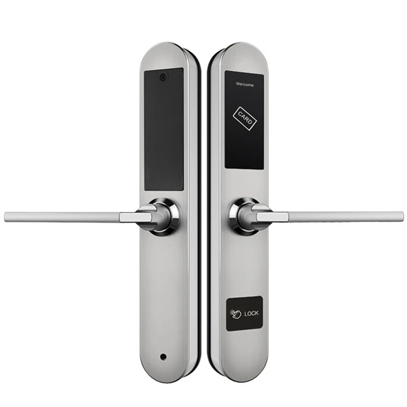  Hotel Door Lock System Stainless Steel Intelligent RFID Digital Card Key Unlock Gold/Silver Anti-ru - 33037448410