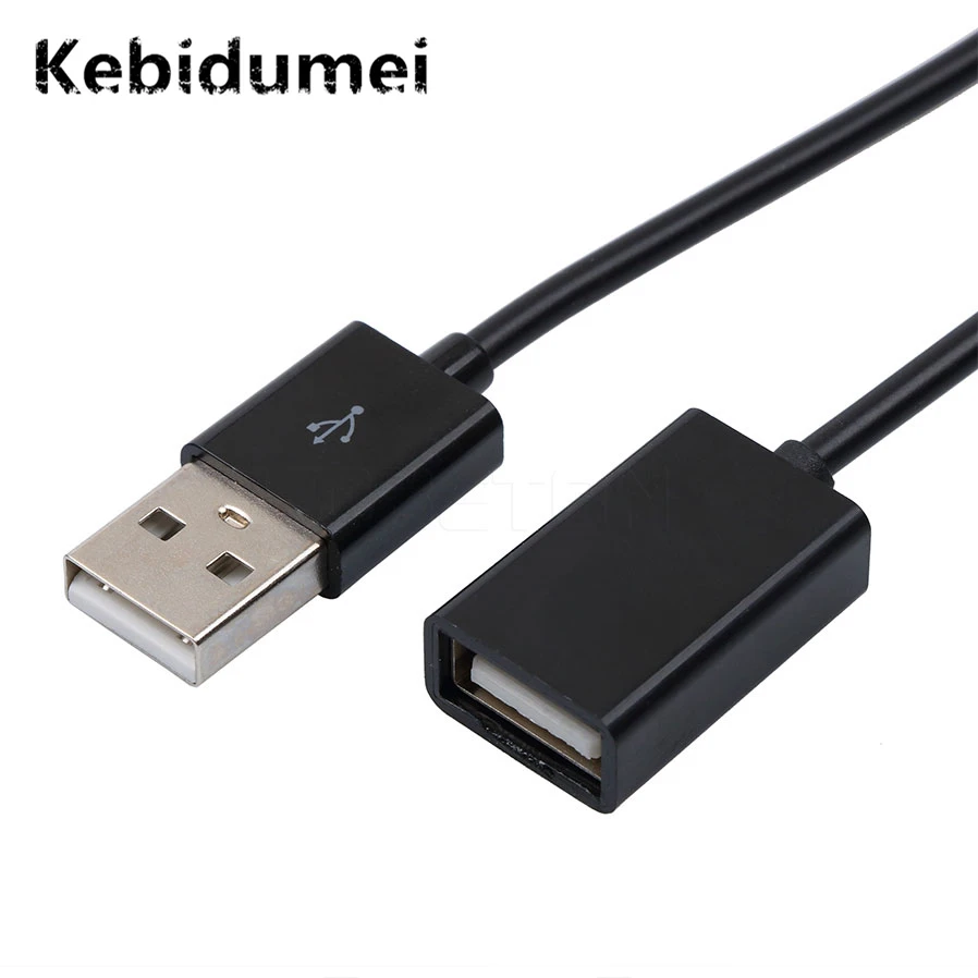 

Kebidumei 0.5M 1M USB 2.0 Male to Female Extend Extension Cable Cord Digital Cables Data Extender Charge Extra Cable