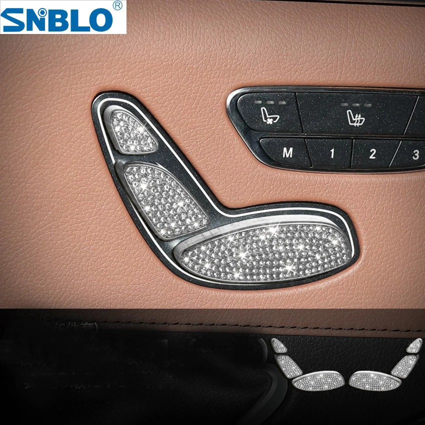 Car Interior Accessory Seat Button Cover Trim For Mercedes Benz S Class