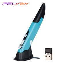 FELYBY 2,4 ГГц USB Беспроводная оптическая Ручка мышь 1600 dpi Регулируемая рукописная мини-мышь для ПК ноутбука компьютера Mac