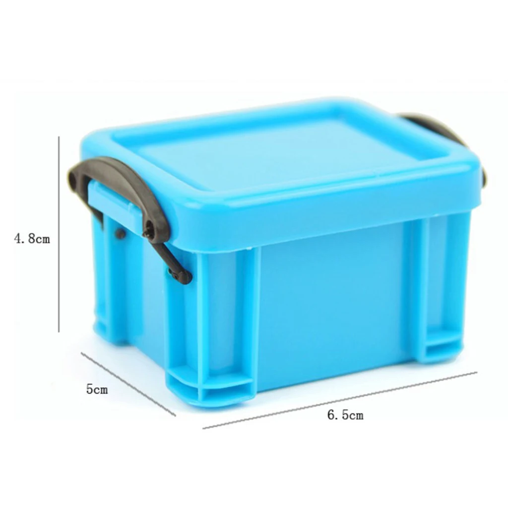 Plastic Storage Box Candy Color Latch Boxes With Lid for Craft Things Purple