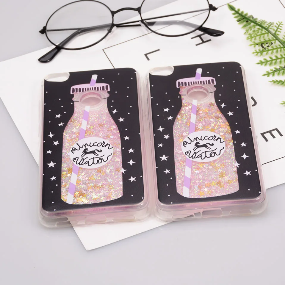 Reaoom for Huawei P8 P9 Lite 2017 Case Glitter Dynamic Liquid Star Quicksand Bottle Unicorn Cover for Huawei p8 p9 lite 2017     (7)