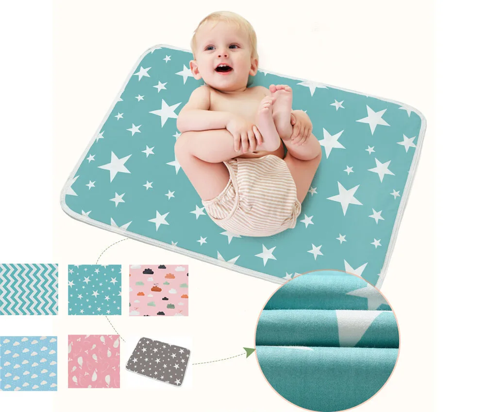 Моющийся матрас для новорожденных, дышащие принадлежности, водонепроницаемый матрас для кроватки, непромокаемый матрас для смены подгузников