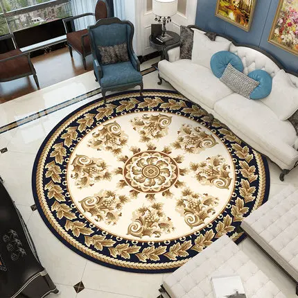 

Dressing Table Round 3D Carpet Luxury European Rug Bedroom Blanket Hanging Floor Mat Chair Pad Living Room Rocking Chair