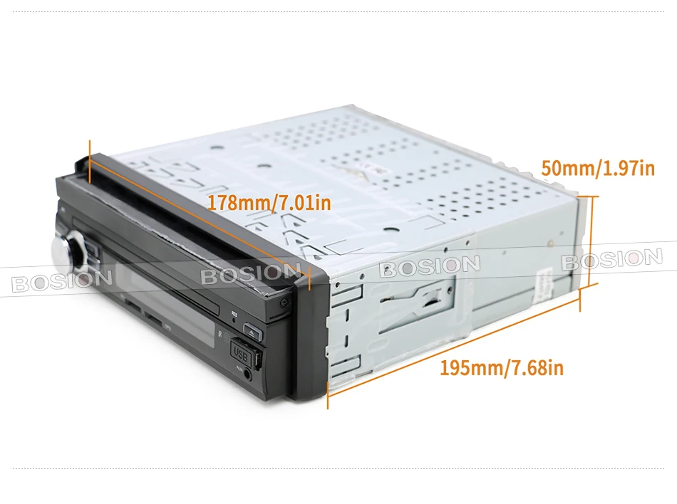 Excellent 7" Quad Core Android 6.0 1024*600 Single One 1 Din Car Stereo Audio Autoradio Head Unit Headunit Autoradio Bluetooth Handsfree 2