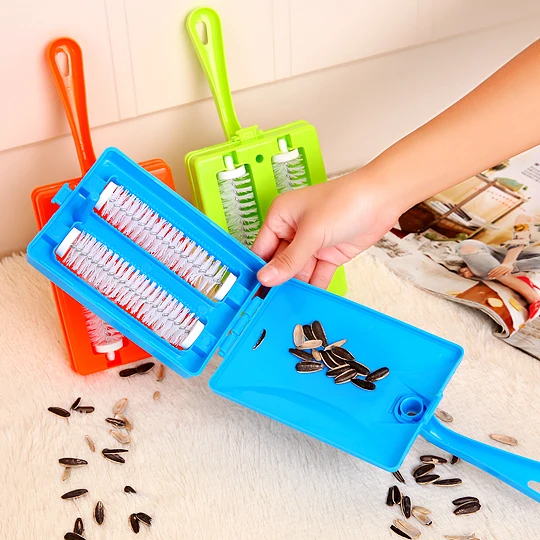 Household double roller brush carpet clean cleaning dust dusting brush