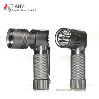 

Mini Portable LED Torch Led Flashlight CREE XP-G Led Right Angle Lamp Torch 3 Modes Light For 14500 Or AA Battery hot flashlight