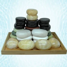 Горячий камень массаж снимает стресс боль в спине забота о здоровье Красочные камни для здоровья спа камень Бянь камень нефрит зеленый