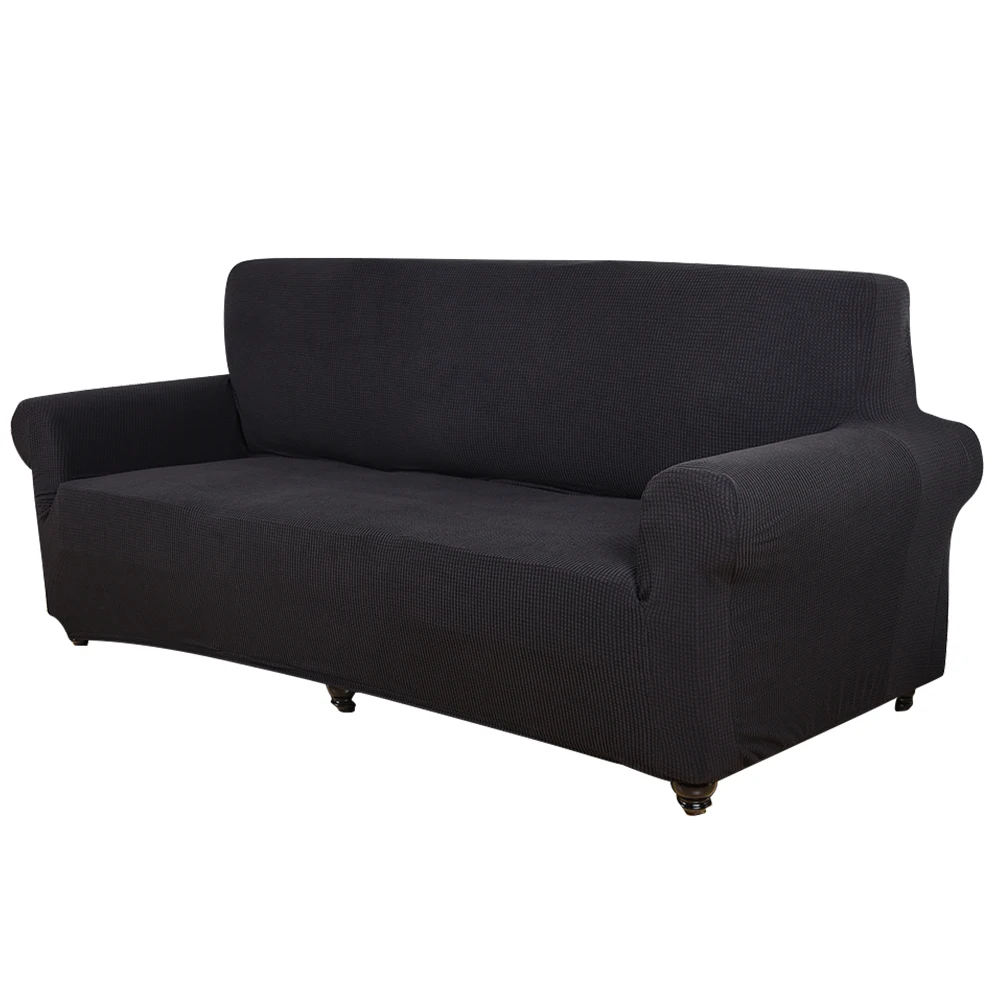 Универсальный чехол для дивана для Гостиная эластичный диван-кровать, дешевая хлопковая диван Ipad Mini 1/2/3/4 эластичные чехлы для мебели - Цвет: Black