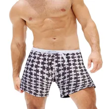 Модные мужские дышащие плавки, трусы, Пляжное нижнее белье с принтом для бега, мужские плавки с принтом и пляжные брюки A30331