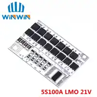 10 stücke 21 V 100A 5 S BMS Li-Ion LMO Ternären Lithium-Batterie Schutz Platine