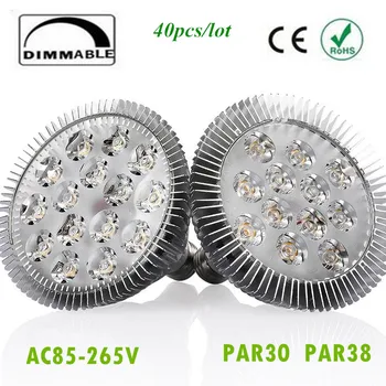 

40X Dimmable E27 E26 Par30 PAR38 LED Light Bulb Lamp 85-265V 10W 14W 18W 30W 36W LED SpotLight Lamp Bulbs Indoor Lighting