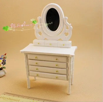 

Mini Doll House Accessories Mini Furniture Accessories White Eurocool Dresser Princess Style