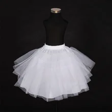 Коллекция года,, высокое качество,, трехслойное белое платье трапециевидной формы с цветочным узором для девочек, юбка-американка, детская юбка-американка, Нижняя юбка