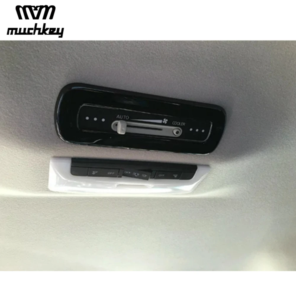 

For Nissan Serena Car Rear Air Conditioning Adjustment Decoration Cover Matte Style Or Black Abs Chrome 1Pc Auto Part