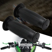 Универсальный CNC Alunimum резиновый мотоциклетная рукоятка наборы moto cross Grip концевой руль для мотоцикла ручки рукоятки для honda yamaha