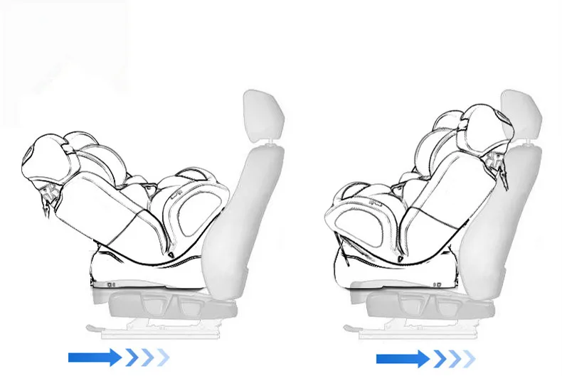 Автомобильные детские безопасные сиденья CARMIND для детей от 0 до 12 лет ISOFIX жесткий интерфейс может сидеть и лежать Регулируемый 165 градусов