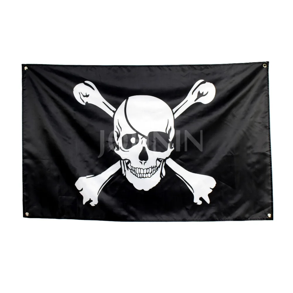 

Xiangying polyester hanging jolly roger Skull Cross bones Pirates Flag