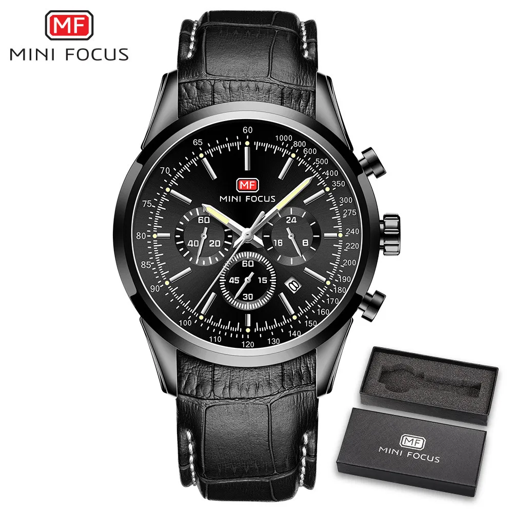 

2019 NIMIFOCUS Chronograph Men Watch Relogio Masculino Blue Leather Business Quartz Watch Clock Men Army Military Wrist Watches