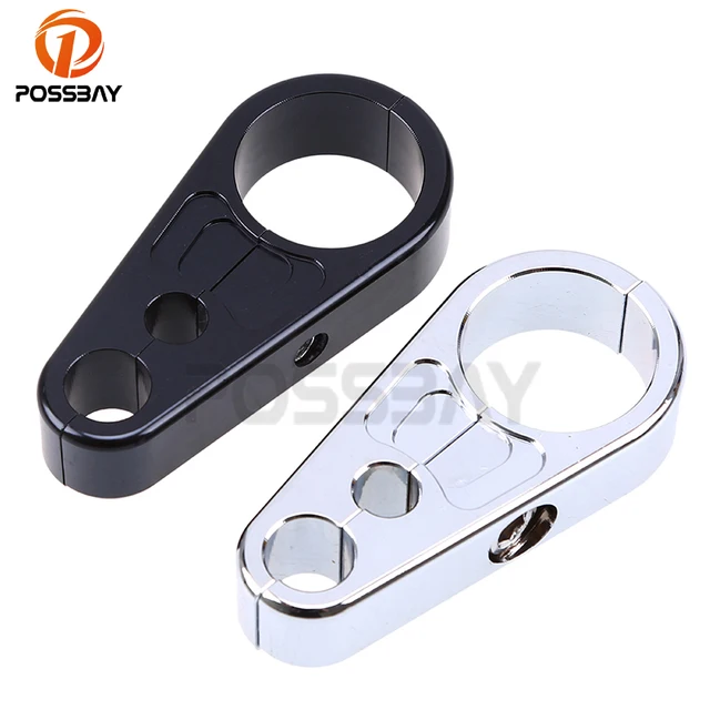 25mm 1" Aluminum Motorcycle Brake Clutch Wire Cable Handlebar Clamp