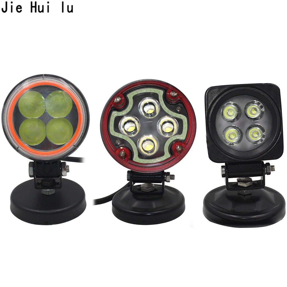

1pcs Mini 12W LED Work Light Fog lamps for Motorcycle Headlight 4D lens with Angle eyes Tractor Off Road 4WD 4x4 Truck SUV ATV
