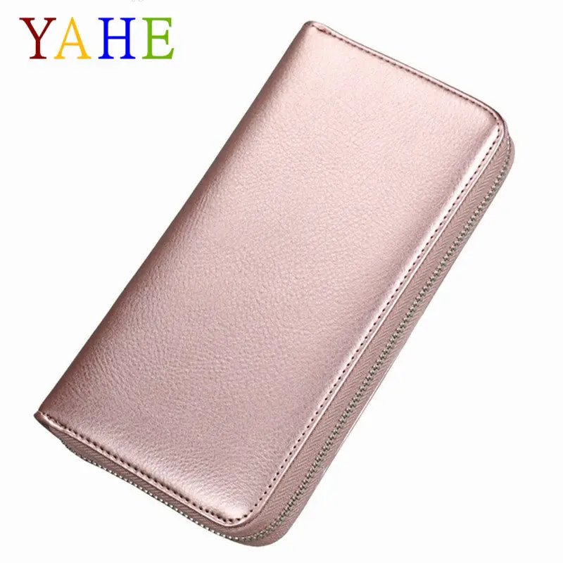 

YaHe Large Capacity Card Holder Wallet Women Business RFID Cards Wallet Unisex Credit Holder Purse Men ID Card Bags Phone Case