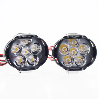 

Huiermeimi Motorcycle LED Headlight 12V 24V 6500K Car Headlamp Scooter Moto Fog Spotlight Motorbike Spot Head Lights Lamp DRL