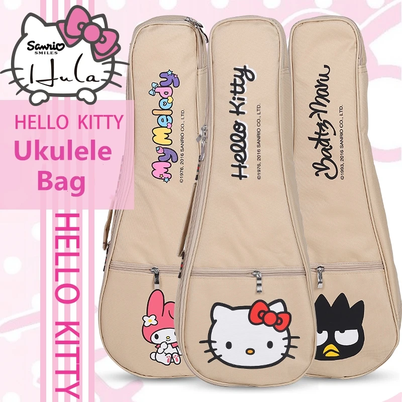 

Ukulele Bag Case Electric 21 23 26Inches Concert Backpack shoulder Carry Gig Girl HELLO KITTY Cartoon lovely BADBADTZ-MARU