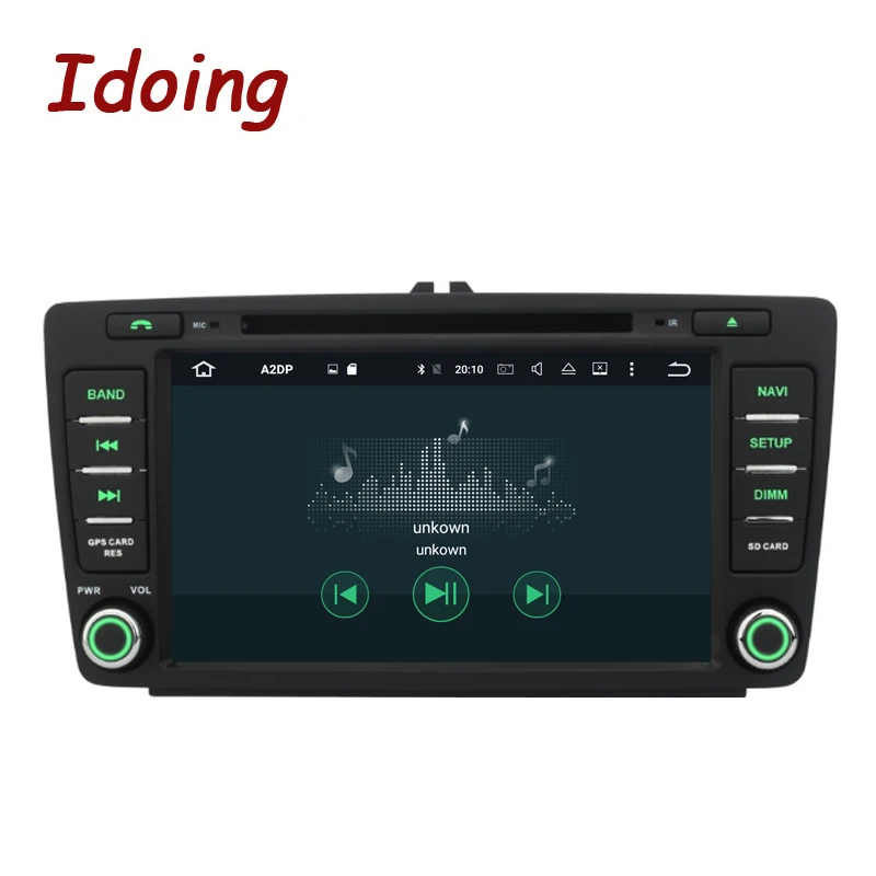 Cheap Idoing Android8.0 4G+32G 8Core 2Din IPS Screen Steering-Wheel For Skoda Octavia2 Car Multimedia DVD Player Fast Boot GPS+Glonass 1