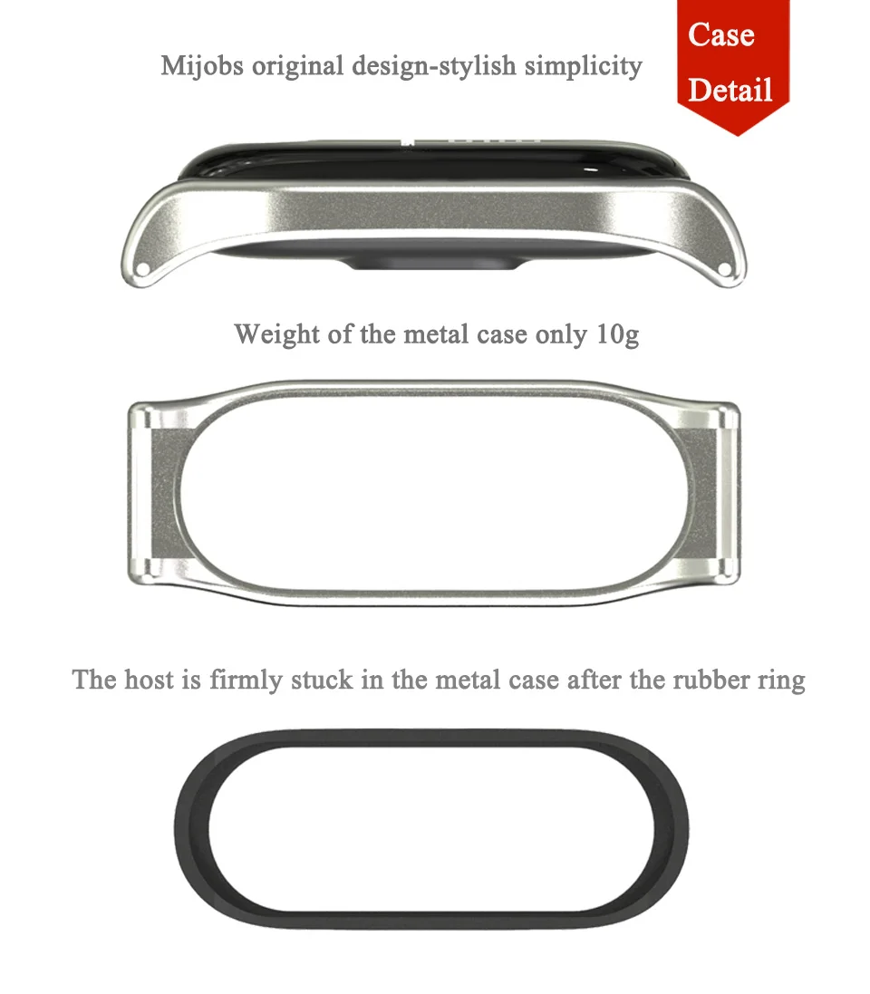 Mi jobs mi Band 4 металлический ремешок из нержавеющей стали для Xiaomi mi Band 4 браслет mi band 3 ремешок браслет умный ремешок для часов