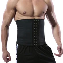 Утягивающий пояс Для мужчин тонкий утягивающий корсет Cincher Пояс 3 ряды крючков животик Корректирующее белье впитывает пот и брюшной сжатия корсет