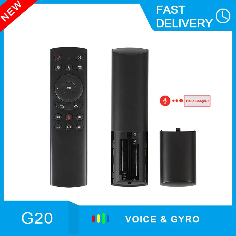 

New G20 Voice Control 2.4G Wireless Fly Air Mouse Keyboard Motion Sensing Mini Remote Control For Android TV Box PC