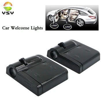 

Car Led Wireless Car Door Logo Light Welcome Decor Lamp Laser Shadow Lamp Projector Light Atmosphere Car Light Car Accessories