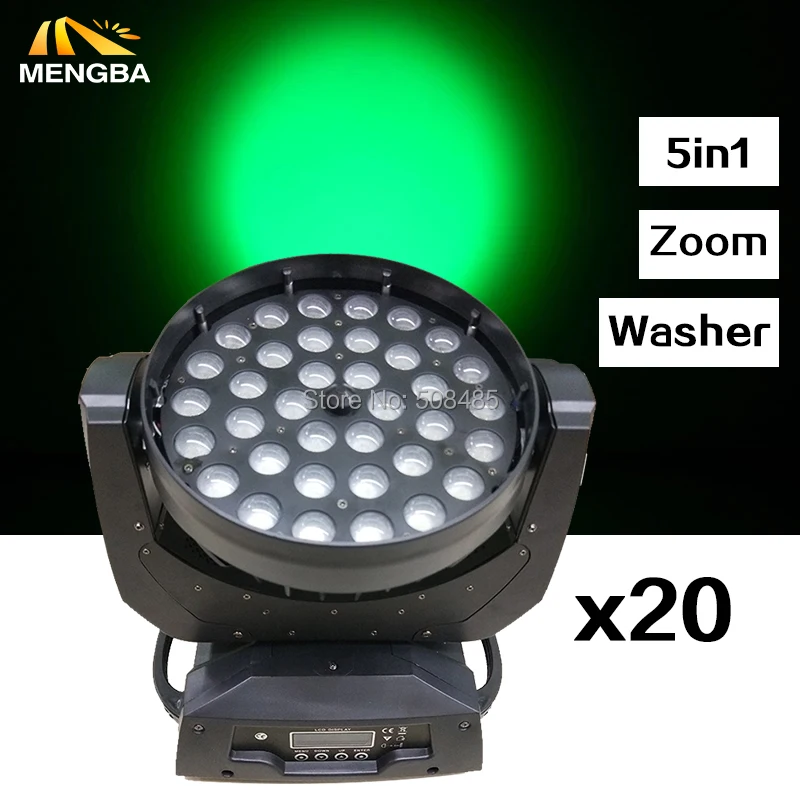 

20pcs/lot 36X15W RGBWA 5IN1LED Wash Zoom Moving Head Light DMX Controller Stage Lighting